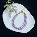Lavender Amethyst Triple Wrap Bracelet