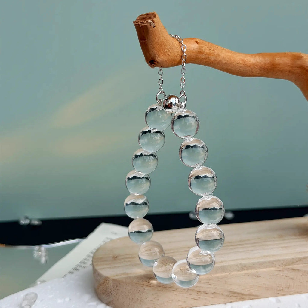 Clear Quartz V-Drilled Bracelet