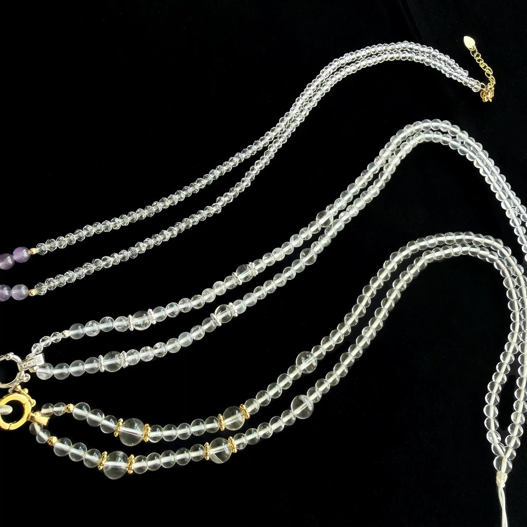 Moonlight Clear Quartz‌ Fox Necklace