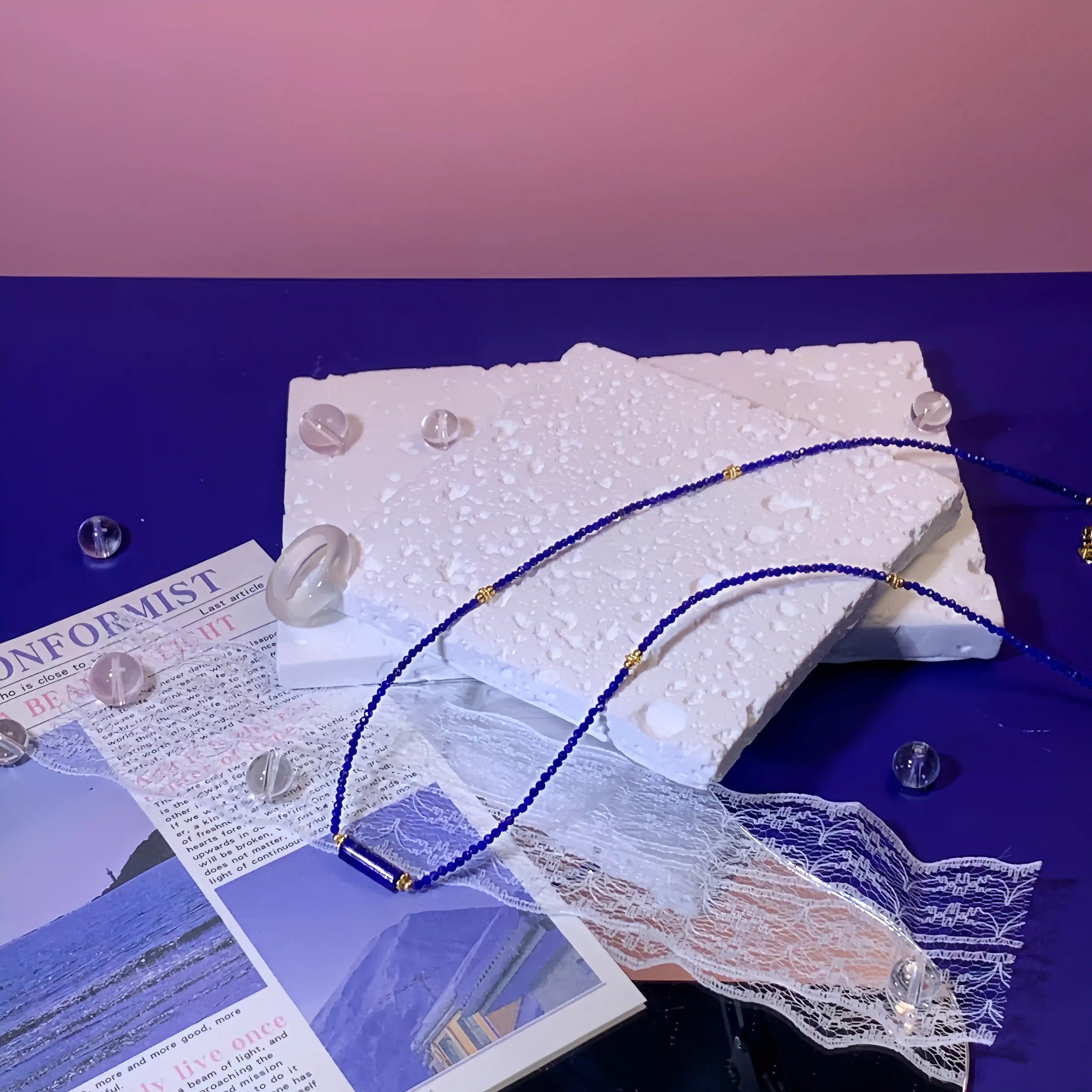 Astral Sea Lapis Lazuli Convertible Necklace & Bracelet