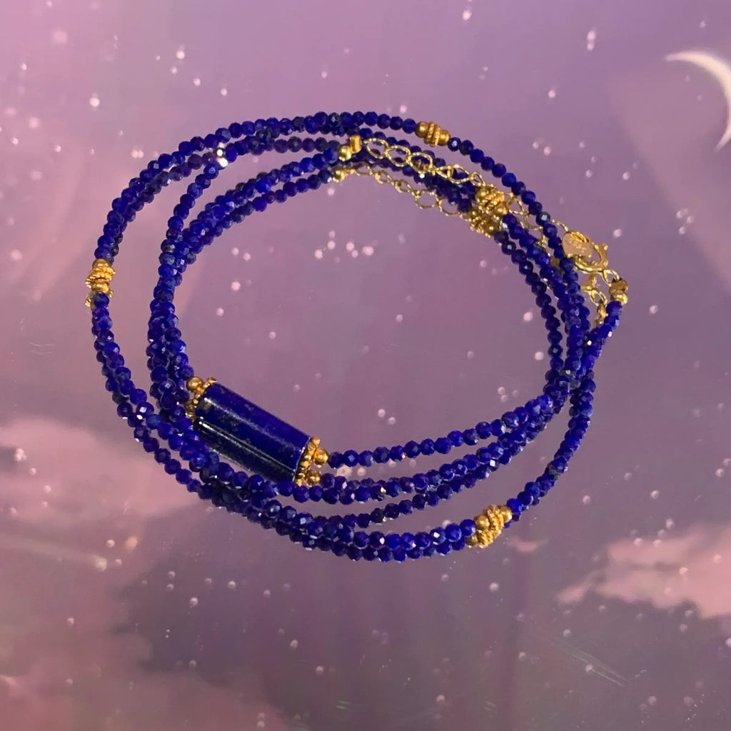 Astral Sea Lapis Lazuli Convertible Necklace & Bracelet