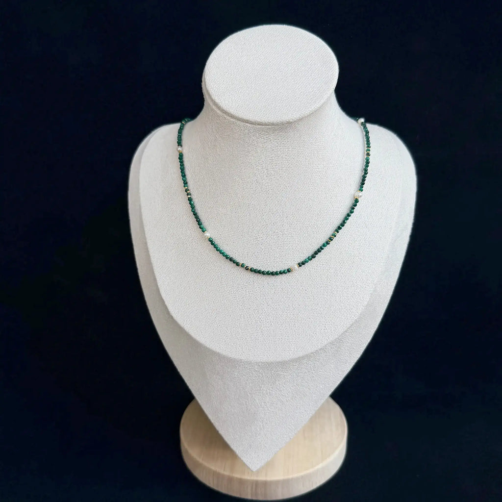 Malachite & Pearl Necklace