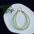 Lime Peridot Triple Wrap Bracelet