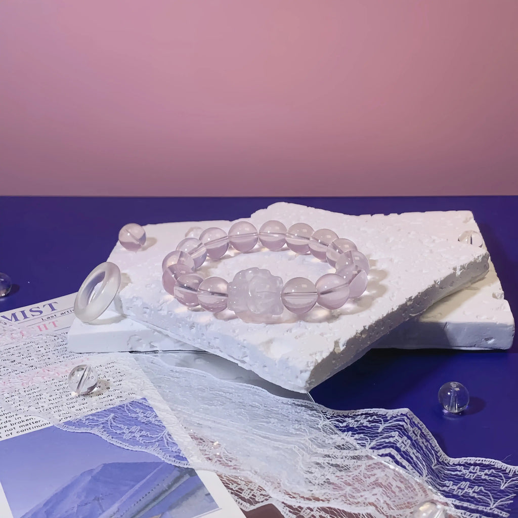 Rose Quartz Dream Fox Bracelet