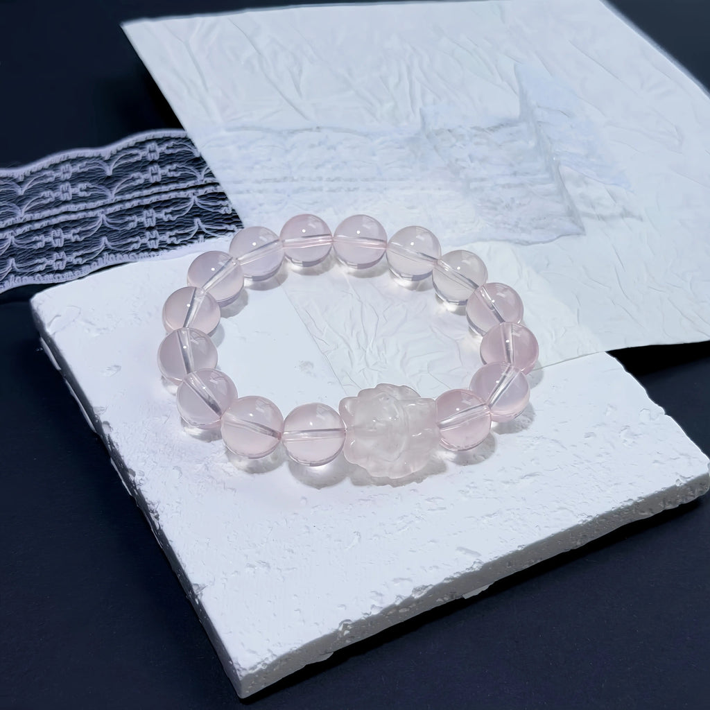Rose Quartz Dream Fox Bracelet