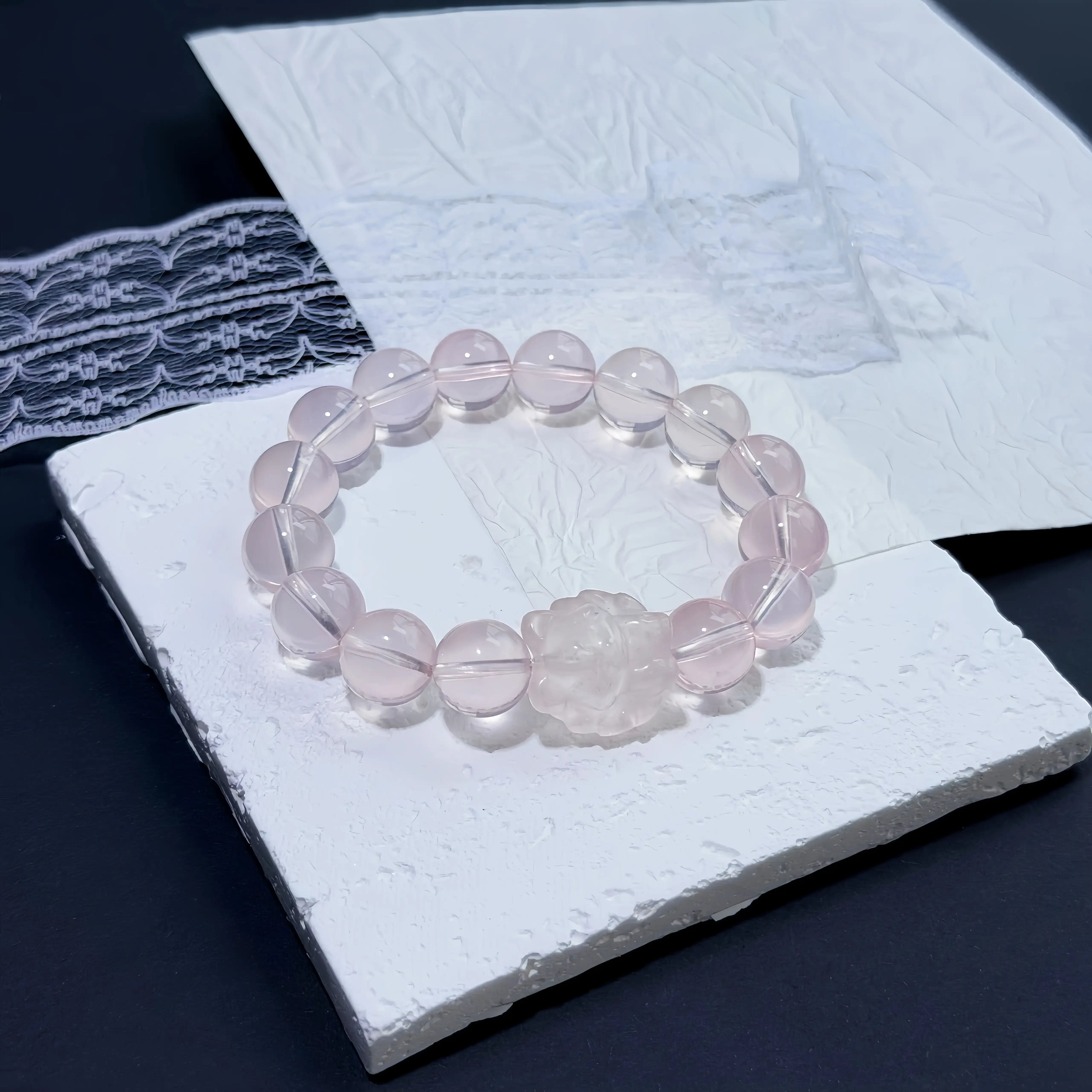 Rose Quartz Dream Fox Bracelet