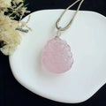 Rose Quartz Spirit Fox Necklace