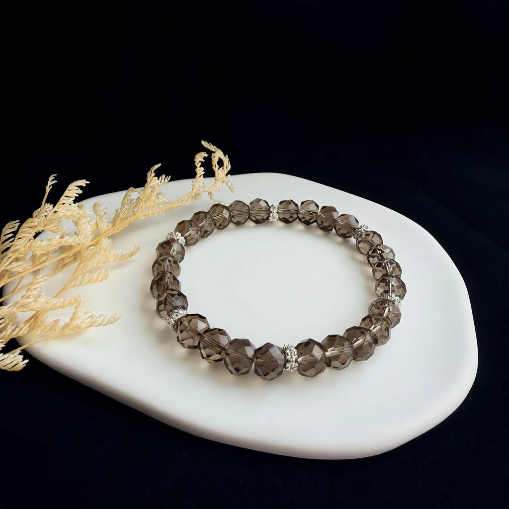 Twinkling Light Smoky Quartz Bracelet