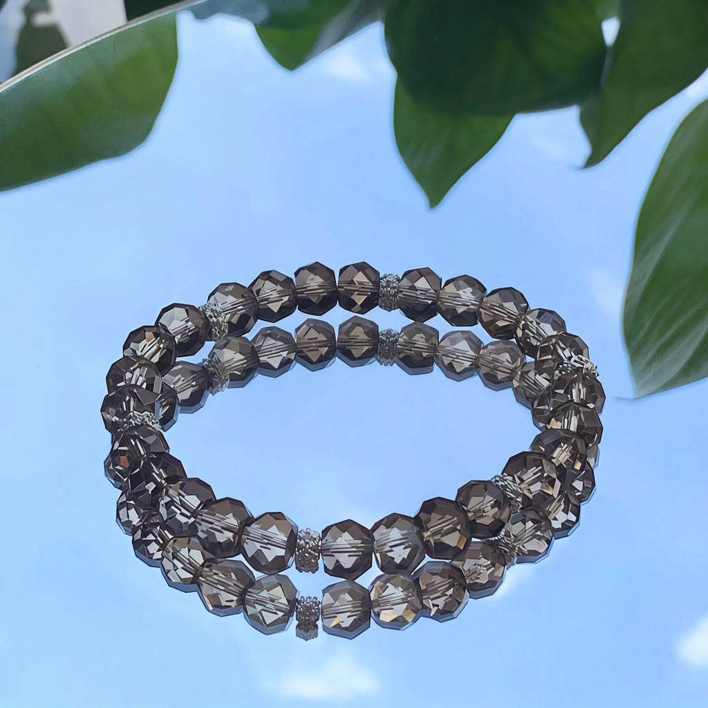 Twinkling Light Smoky Quartz Bracelet