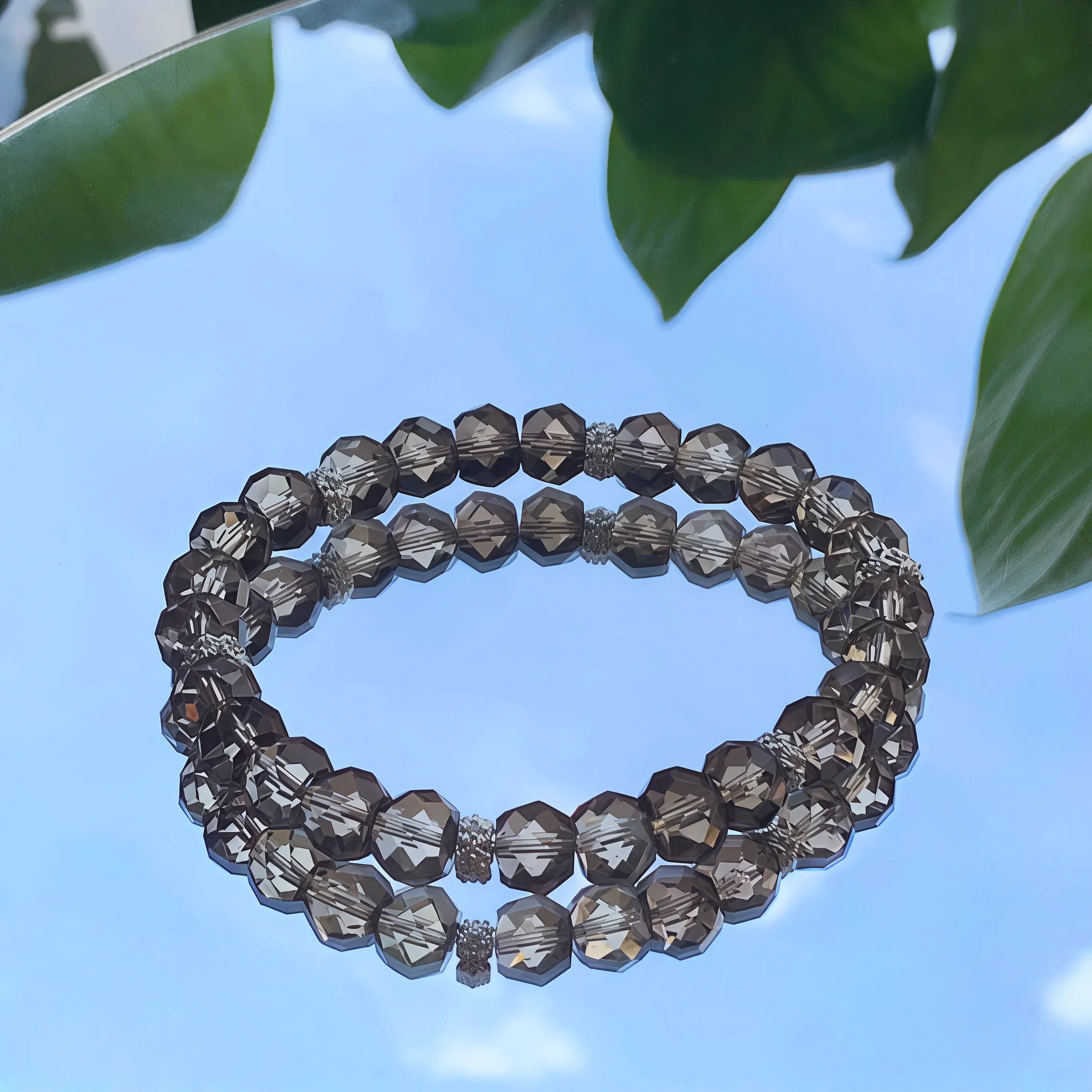 Twinkling Light Smoky Quartz Bracelet