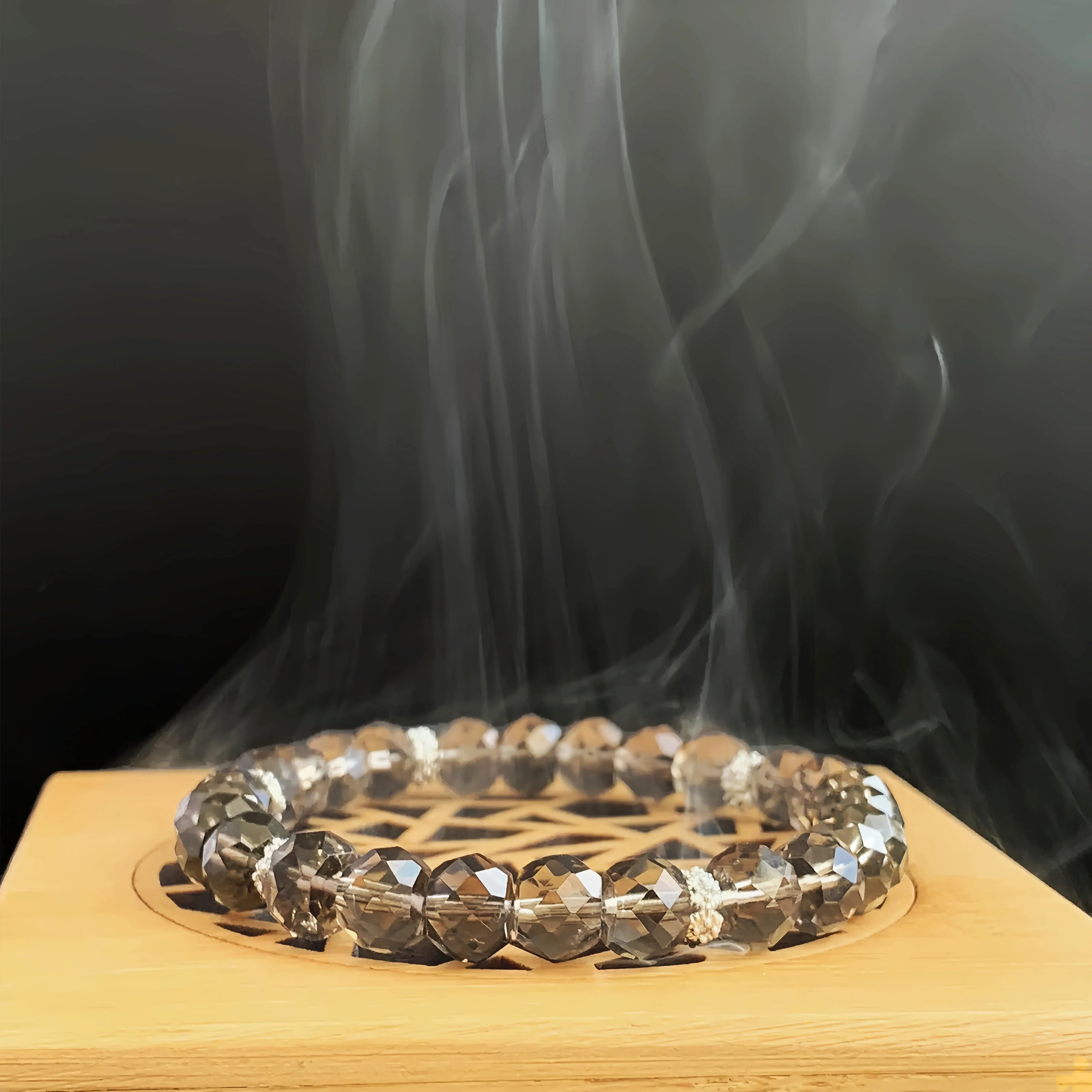 Twinkling Light Smoky Quartz Bracelet